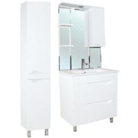 Шкаф пенал Bellezza Эйфория 35 L Белый арт-4629104002015 — фото 2, Пеналы для ванной комнаты