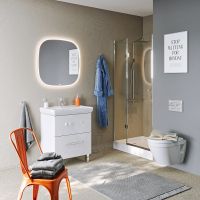 Зеркало Aqwella Aura A 100 с подсветкой с бесконтактным выключателем арт-AUR0210AH — фото 5, Зеркала в ванную комнату