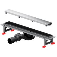 Душевой лоток AM.PM MasterFlow 50 с решеткой Хром матовый / под плитку Tile арт-W01SC-U11-050-04SB — фото 4, Душевые лотки