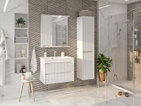 Тумба с раковиной Brevita Balaton 75 подвесная Белая матовая арт-УТ000014507 — фото 6, Тумбы с раковиной