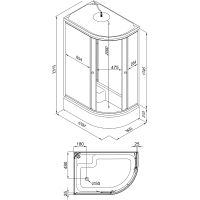 Душевая кабина Triton Коралл 120x80 В L без гидромассажа арт-Щ0000038532 — фото 13, Душевые кабины