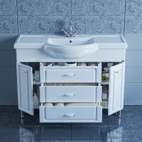 Товар: Тумба под раковину СанТа Монарх 120 Белая арт-700106 - фото 3 Тумба под раковину СанТа Монарх 120 Белая арт-700106 — фото 3, Тумбы под раковину