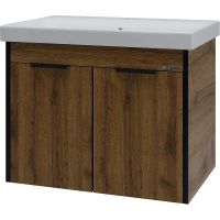 Тумба под раковину Bellezza Бруно 70 подвесная Табакко арт-4632211240492 — фото 1, Тумбы под раковину