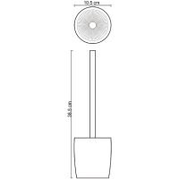 Ершик для унитаза WasserKRAFT Dinkel Белый матовый арт-K-4627 — фото 3, Ершики для унитаза