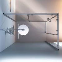 Душевой уголок AM.PM X-Joy 120х80 профиль Хром матовый стекло прозрачное арт-W94G-403-12080-MТ — фото 8, Прямоугольные душевые уголки