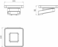 Мыльница Ravak 10° Хром арт-X07P354 — фото 2, Мыльницы