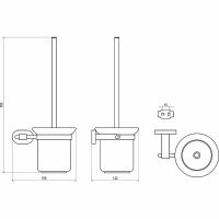 Набор аксессуаров Ravak Chrome Хром арт-70508025 — фото 15, Наборы аксессуаров для ванной комнаты