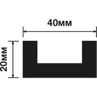 Молдинг HIWOOD 2000x40x20 мм арт-LB40 — фото 2, Молдинги