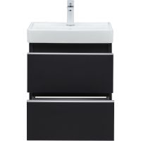 Тумба под раковину Aquanet Вега 50 подвесная Черная арт-329594 — фото 7, Тумбы под раковину