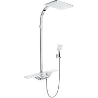 Душевая система Kludi Cockpit Discovery Хром Белый арт-8020091-00 — фото 1, Душевые стойки