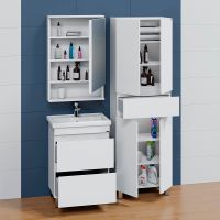 Тумба под раковину СанТа Марс 60 Белая арт-700291 — фото 3, Тумбы под раковину