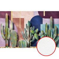 Фреска Ortograf Цветы 6743 Фактура бархат FX Флизелин (4,3*2,7) Разноцветный, Цветы/Геометрия арт-6743 (бархат FX) — фото 1, Фрески