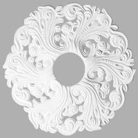 Розетка потолочная Decomaster 520x35x520 мм арт-DR 10 — фото 1, Розетки потолочные