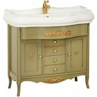 Тумба под раковину Migliore Bella 90 Оливковая арт-25933 — фото 1, Тумбы под раковину