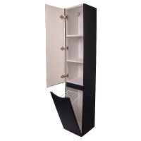 Товар: Шкаф пенал Style Line Бергамо 30 L с бельевой корзиной Черный антискрейтч арт-СС-00002328 - фото 3 Шкаф пенал Style Line Бергамо 30 L с бельевой корзиной Черный антискрейтч арт-СС-00002328 — фото 3, Пеналы для ванной комнаты