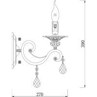 Товар: Настенный светильник Maytoni Royal Classic Grace Латунь арт-RC247-WL-01-R - фото 5 Настенный светильник Maytoni Royal Classic Grace Латунь арт-RC247-WL-01-R — фото 5, Бра