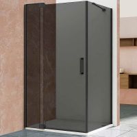 Душевой уголок Vincea Extra 90x90 профиль Черный стекло тонированное арт-VSR-1E809090CGB — фото 2, Квадратные душевые уголки