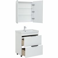 Товар: Тумба под раковину Aquanet Ирис new 70 Белый глянец арт-310153 - фото 9 Тумба под раковину Aquanet Ирис new 70 Белый глянец арт-310153 — фото 9, Тумбы под раковину