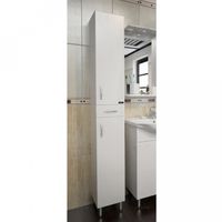 Шкаф пенал СанТа Стандарт 30 Белый арт-501002 — фото 3, Пеналы для ванной комнаты