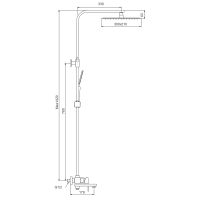 Душевая система Splenka Сатин арт-S224.24.05 — фото 3, Душевые стойки