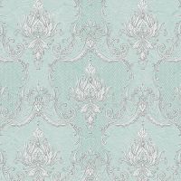 Обои Andrea Rossi Barbana Винил на флизелине (1,06*10,05) Голубой, Орнамент арт-54291-3 — фото 1, Обои для стен