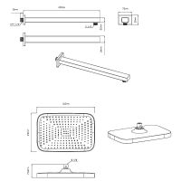 Товар: Верхний душ Vincea Хром арт-VSHD-41CCH - фото 2 Верхний душ Vincea Хром арт-VSHD-41CCH — фото 2, Верхние души