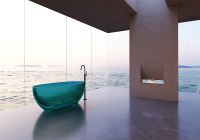 Ванна из полиэфирной смолы Abber Kristall 170х75 Бирюзовая без гидромассажа арт-AT9703Aquamarin — фото 4, Ванны из полиэфирной смолы