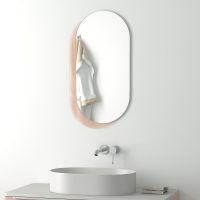 Зеркало Evoform Double 84x45 на стеклянном основании - цвет Бронза арт-BY 0301 — фото 2, Зеркала в ванную комнату