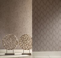 Обои Milassa Casual Флизелин (1*10,05) Коричневый/Фиолетовый, Листья/Абстракция арт-21 012 — фото 2, Обои для стен