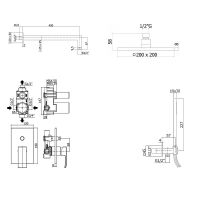 Комплект смесителей Paffoni Elle Черный матовый арт-KITEL015NO105 — фото 8, Готовые комплекты для ванной комнаты