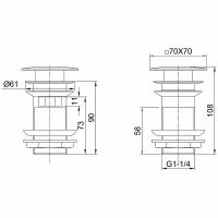 Донный клапан Allen Brau Infinity Хром арт-5.21026-00 — фото 3, Донные клапаны