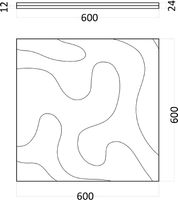 Товар: Гипсовая 3д панель Artpole Fog 2 600x600 мм арт-D-0001-2 - фото 6 Гипсовая 3д панель Artpole Fog 2 600x600 мм арт-D-0001-2 — фото 6, Гипсовые 3Д панели
