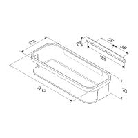 Полка для душа AM.PM Func Черная матовая арт-A8F53122 — фото 7, Полки для ванной и душа