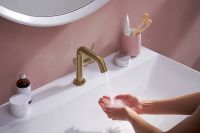Товар: Смеситель для раковины Hansgrohe Tecturis S Шлифованная бронза арт-73320140 - фото 3 Смеситель для раковины Hansgrohe Tecturis S Шлифованная бронза арт-73320140 — фото 3, Смесители для раковины