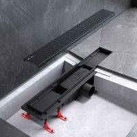 Душевой лоток AM.PM PrimeFlow 50 с Черной матовой решеткой Cut Gradient арт-W02SC-P11-050-01BM — фото 9, Душевые лотки