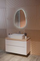 Зеркало Silver Mirrors Molecula-Lite 57 с подсветкой с бесконтактным выключателем и диммером арт-LED-00002801 — фото 4, Зеркала в ванную комнату