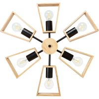 Люстра Artelamp Brussels Светлое дерево Черная арт-A8030PL-6BK — фото 5, Люстры