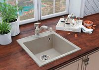 Товар: Кухонная мойка Polygran Argo-460 №16 Черная арт-444676 - фото 2 Кухонная мойка Polygran Argo-460 №16 Черная арт-444676 — фото 2, Кухонные мойки