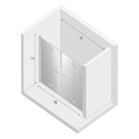 Товар: Душевая дверь New Trendy New Soleo Chrome 190 профиль Хром стекло прозрачное арт-D-0261A - фото 7 Душевая дверь New Trendy New Soleo Chrome 190 профиль Хром стекло прозрачное арт-D-0261A — фото 7, Складные душевые двери