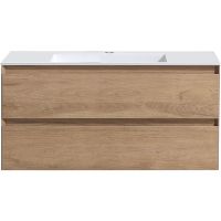 Тумба под раковину Vincea Luka 100 подвесная N.Oak арт-VMC-2L100NO — фото 1, Тумбы под раковину