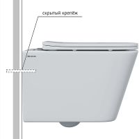 Унитаз Berges Floe S Rimless подвесной с сиденьем Микролифт арт-082134 — фото 2, Подвесные унитазы