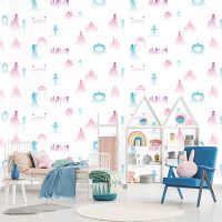 Обои детские Andrea Rossi Kids Land Винил на флизелине (1,06*10,05) Розовый, Принцессы арт-54278-1 — фото 3, Обои для стен