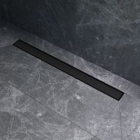 Душевой лоток AM.PM MasterFlow 80 с Черной матовой решеткой / под плитку Tile арт-W01SC-U11-080-04BM — фото 8, Душевые лотки