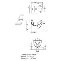 Биде Globo Stockholm подвесное Белое арт-LAS10.BI*1 — фото 2, Биде подвесные