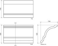 Товар: Карниз гибкий Европласт 1.50.108 2000x120x114 мм арт-1.50.108 (гибкий) - фото 3 Карниз гибкий Европласт 1.50.108 2000x120x114 мм арт-1.50.108 (гибкий) — фото 3, Карнизы