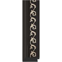 Зеркало Evoform Exclusive-G 85х85 с гравировкой в багетной раме - Черный ардеко 81 мм арт-BY 4311 — фото 2, Зеркала в ванную комнату