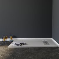 Душевой поддон из искусственного камня Aquanet Delight 120x90 Серый арт-260111 — фото 3, Душевые поддоны из искусственного камня