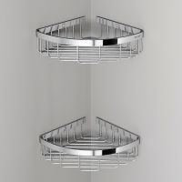 Товар: Полка корзина AM.PM Sense L угловая Хром арт-A7452200 - фото 4 Полка корзина AM.PM Sense L угловая Хром арт-A7452200 — фото 4, Полки для ванной и душа