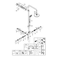 Душевая система Grohe Euphoria System 180 Хром арт-27296001 — фото 10, Душевые стойки