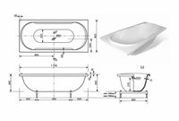 Ванна из искусственного камня Эстет Астра 170х80 без гидромассажа арт-ФР-00000620 — фото 7, Ванны из искусственного камня